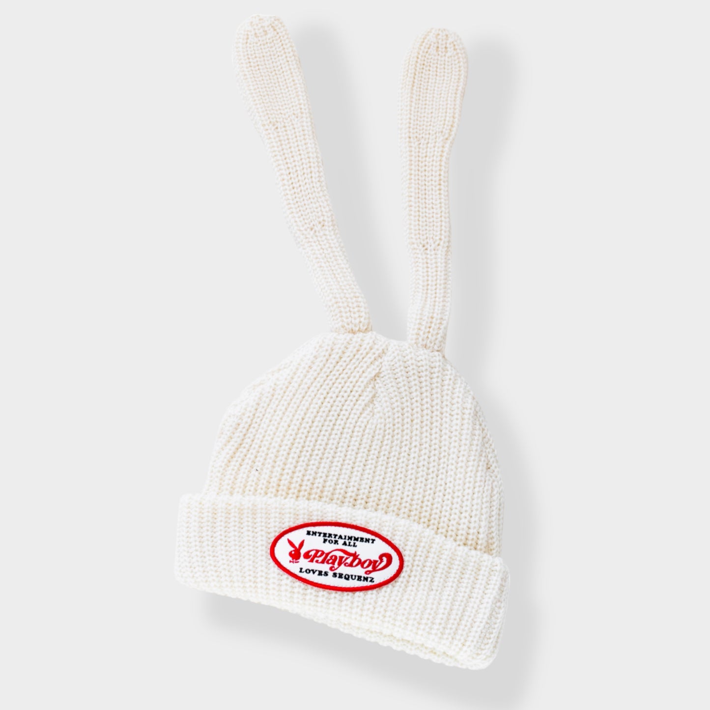 Play Boy Loves Sequenz Bunny Rabbit Knit Hat