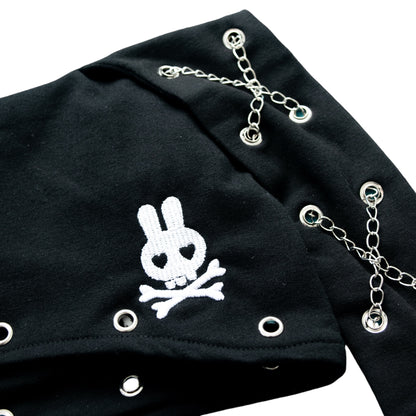 ACDC RAG PUNKY Bunny Rabbit Ear Hat BLACK