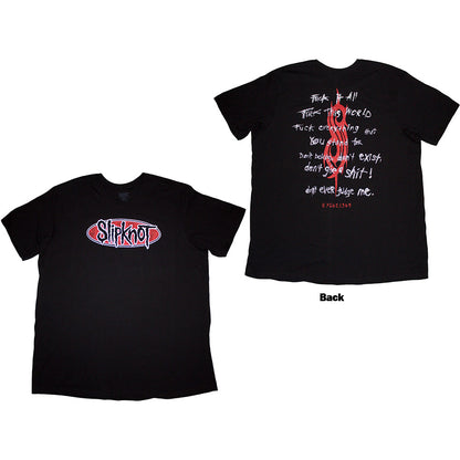 Slipknot F It All  Tシャツ BLACK