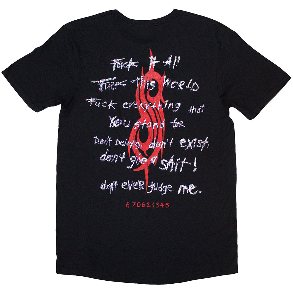 Slipknot F It All  Tシャツ BLACK