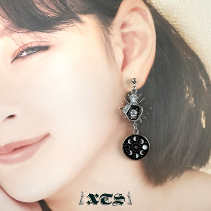 XTS Poison Bottle Moon Earrings TS0309