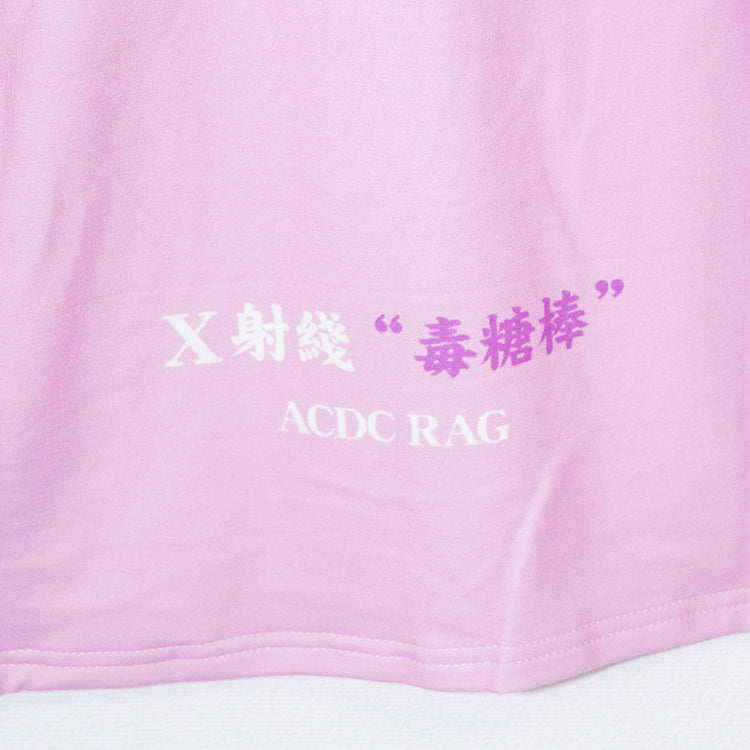ACDC RAG Skeleton Lollipop Long Sleeve T-Shirt PINK