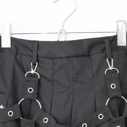 ACDC RAG ドリップハート ハーネス ミニスカート BLACK