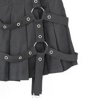 ACDC RAG ドリップハート ハーネス ミニスカート BLACK