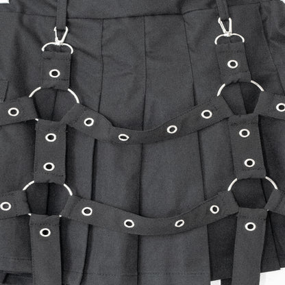 ACDC RAG ドリップハート ハーネス ミニスカート BLACK