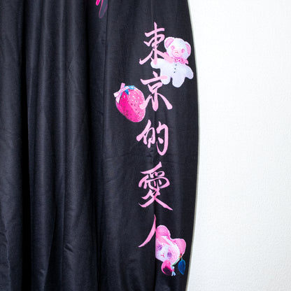 President Mari x ACDC RAG Ai BEAR Long T-shirt BLACK