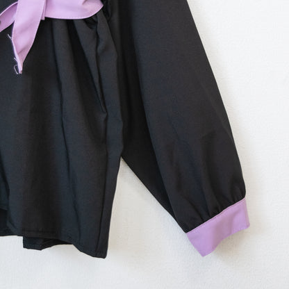 ACDC RAG x サンリオ クロミ 総柄 ハーネス付き 長袖ブラウス BLACK