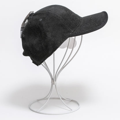 adidas BOS PE Corduroy Logo Embroidered Cap BLACK