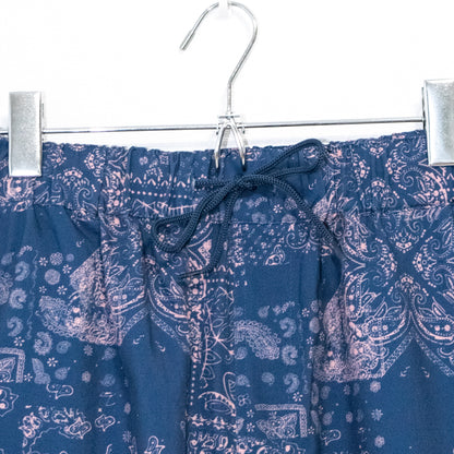 総柄ショートパンツ Bandana Blue