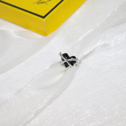 有刺鉄線 ハート リング BLACK MP_S