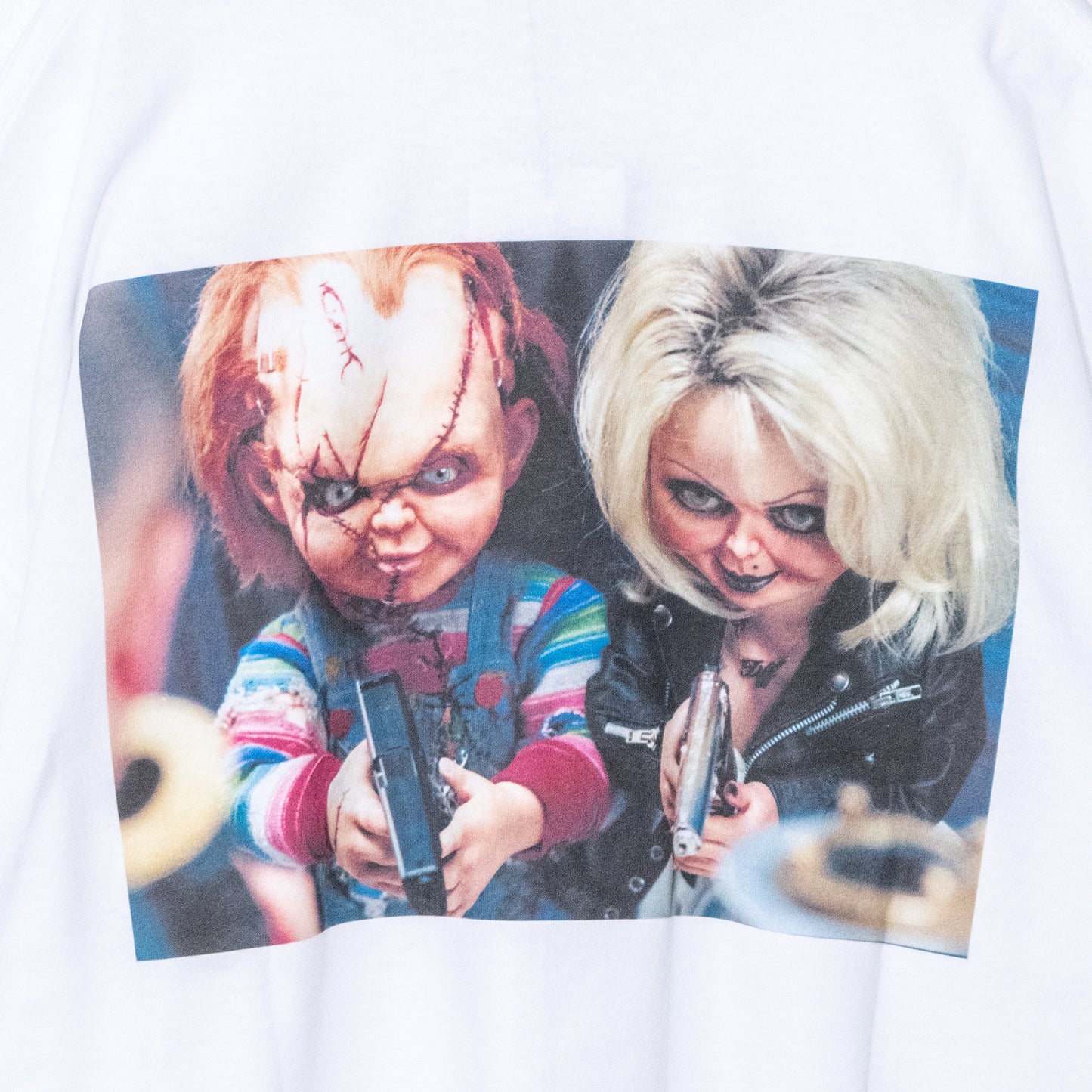 Chucky CHUCKY Photo Print Short Sleeve T-Shirt WHITE