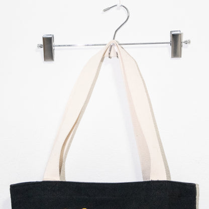 Cocktail Embroidered Tote Bag CHARCOAL