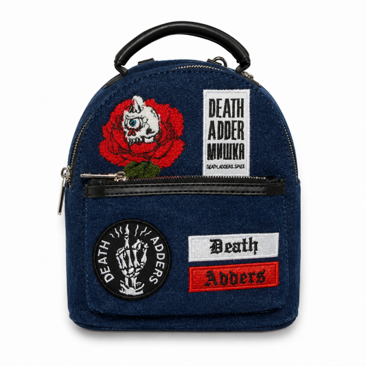 MISHKA デニム ワッペン パッチ MINI リュック バックパック