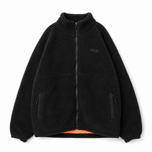 FILA Boa Big Pullover Full Zip Jacket BLACK FM9958