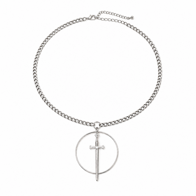 Circle Sword Necklace SILVER シルバー