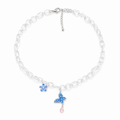 Bijou Butterfly Necklace BLUE