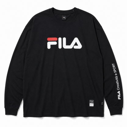 FILA Basketball クルーネックロングＴシャツ BLACK