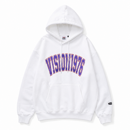 VISION STREET WEAR サテンワッペンパーカー WHITE