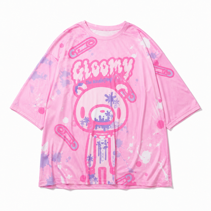 ACDC RAG パステルグルーミー ヒュージTシャツ PINK ピンク