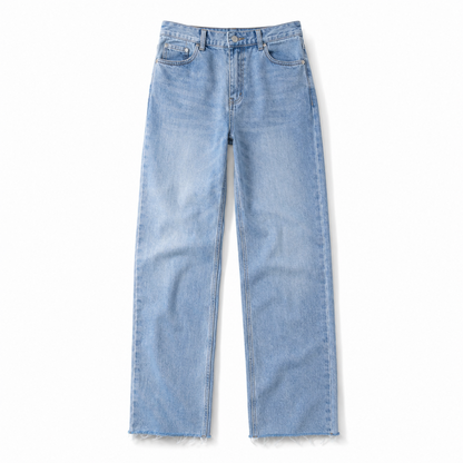 デニムストレートパンツ Bleach Blue