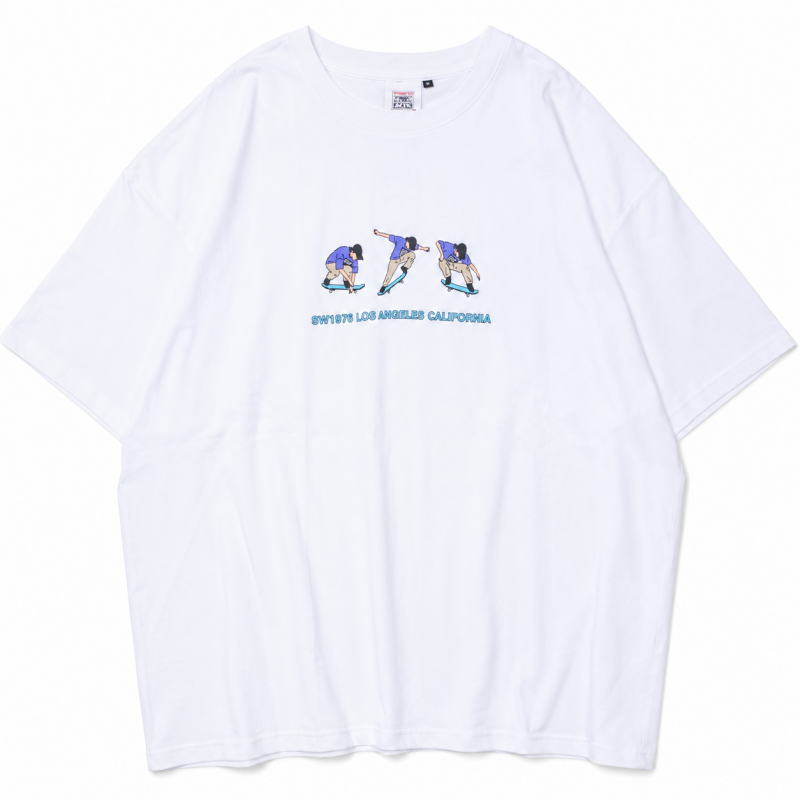VISION STREET WEAR オーリープリント オーバーサイズ Tシャツ WHITE