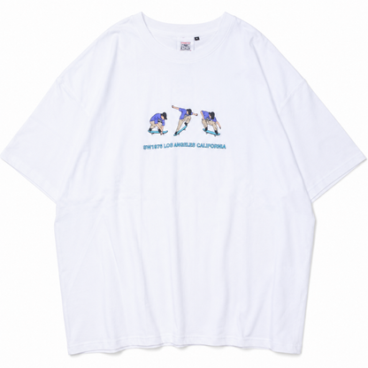 VISION STREET WEAR オーリープリント オーバーサイズ Tシャツ WHITE