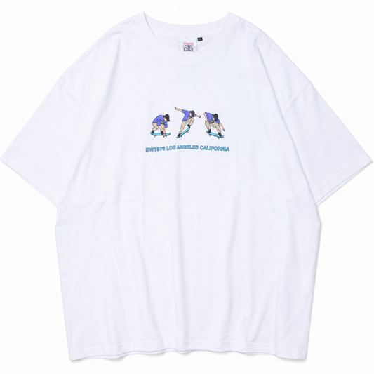 VISION STREET WEAR オーリープリント オーバーサイズ Tシャツ WHITE