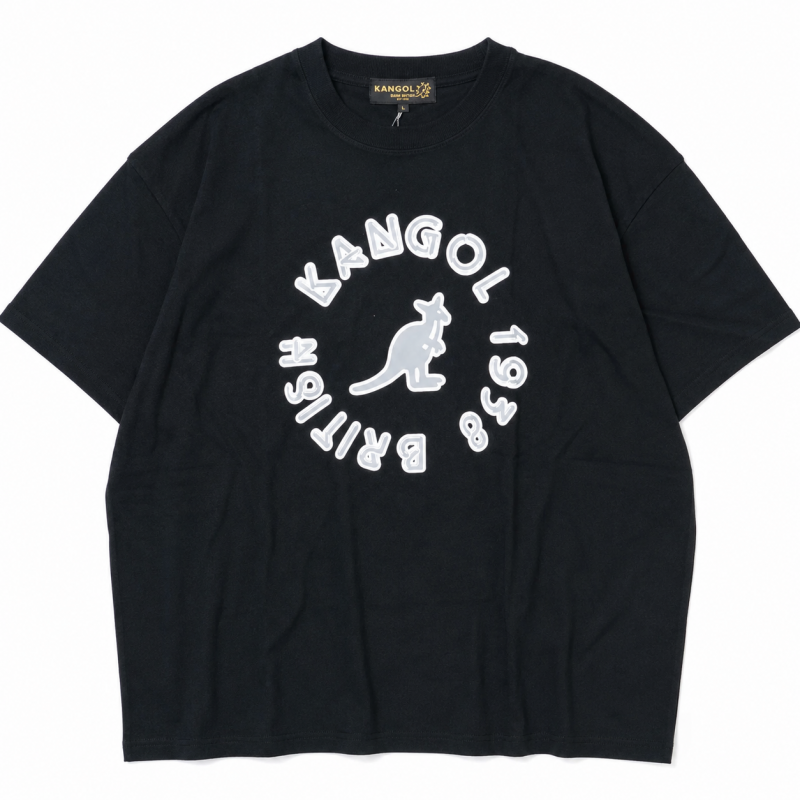 KANGOL Music Circle 半袖Tシャツ BLACK
