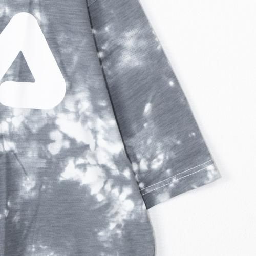 FILA ロゴプリント タイダイ 半袖Tシャツ GRAY グレー