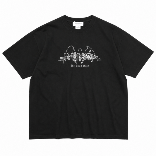 すばらしきこのせかい The Animation コラボレーション Main Logo 半袖Tシャツ BLACK AMSB001
