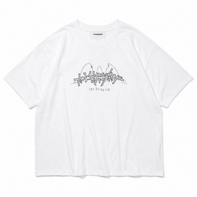 すばらしきこのせかい The Animation コラボレーション Main Logo 半袖Tシャツ WHITE AMSB001