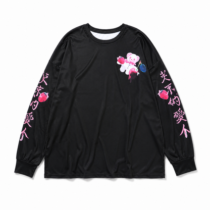 瑪莉社長 x ACDC RAG 愛BEAR ロンT BLACK