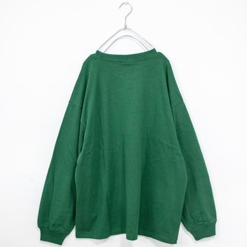 VISION STREET WEAR ヘビーウェイトサテンワッペントレーナー GREEN
