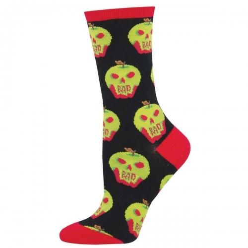 Socksmith ソックスミス Bad Apple クルーソックス BLACK