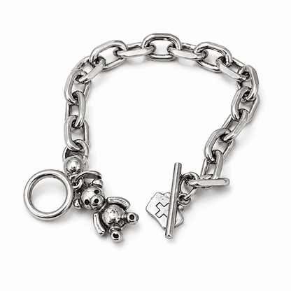 テディベア チェーンブレスレット SILVER