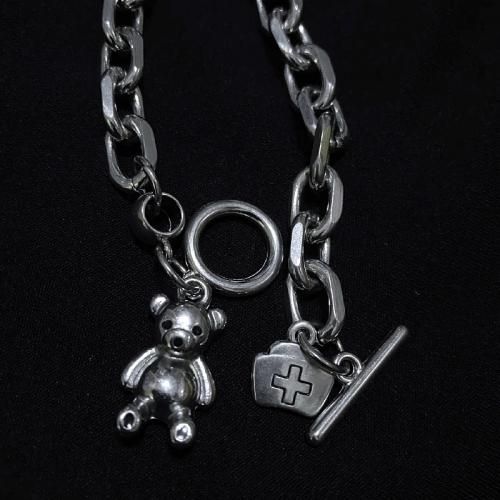 テディベア チェーンブレスレット SILVER