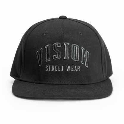 VISION STREET WEAR ツイル Baseball Cap BLACK