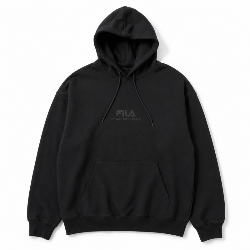 FILA【Find your Basics】BTS着用モデルパーカー BLACK