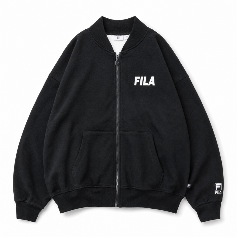FILA フィラ U HW FZ スウェットJKT スウェット FS3093 BLACK
