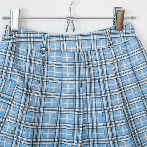 ACDC RAG x サンリオ マイメロディ チェーン付き プリーツミニスカート BLUE