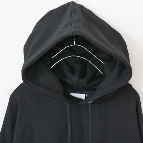 VISION STREET WEAR 裏毛 袖ロゴプリント プルオーバー パーカー BLACK