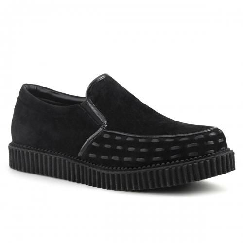 Demonia デモニア ローファークリーパーシューズ V-CREEPER-607 BLACK