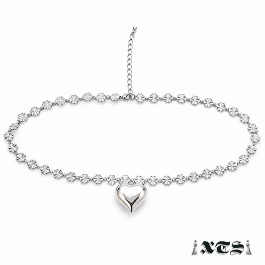 XTS ハートチェーンチョーカー SILVERTS0224