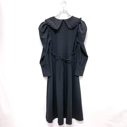 ゴシックローズ刺繍ロングワンピース BLACK