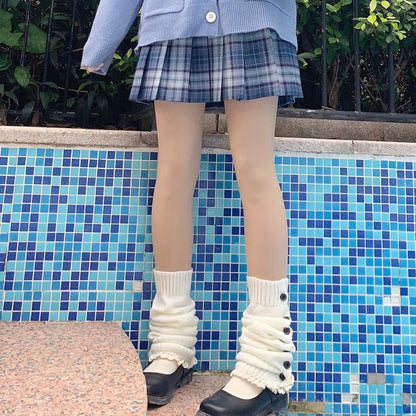 サイドボタン レッグカバー WHITE
