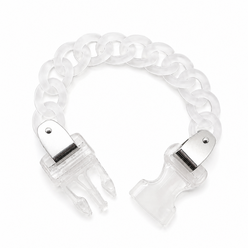 プラスチック バックルチェーン ブレスレット Clear