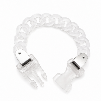 プラスチック バックルチェーン ブレスレット Clear