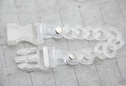 プラスチック バックルチェーン ブレスレット Clear