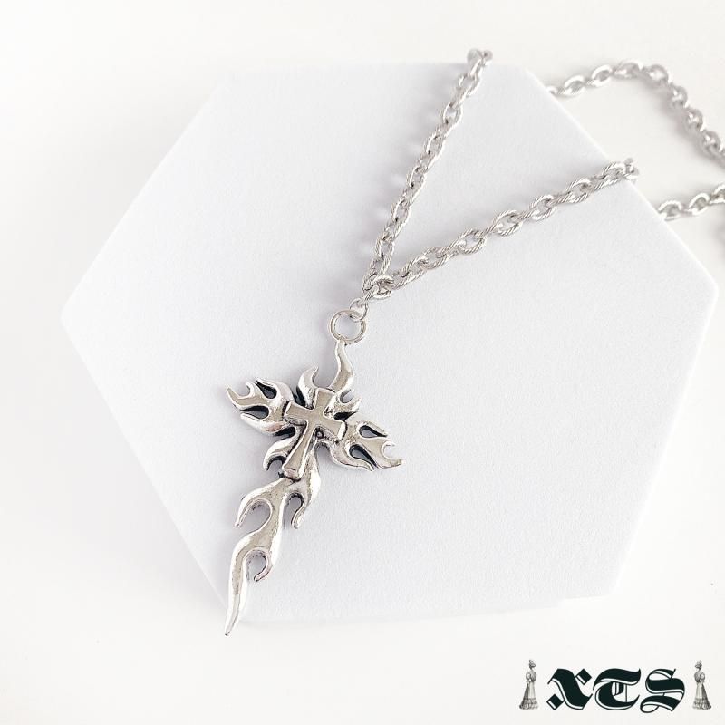 XTS ファイヤークロス Fire Cross ネックレス SILVER TS0254