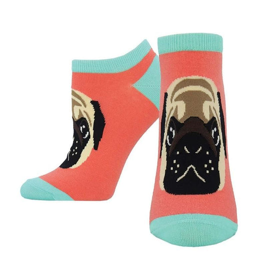 Socksmith ソックスミス PUG LYFE クルーソックス ORANGE オレンジ